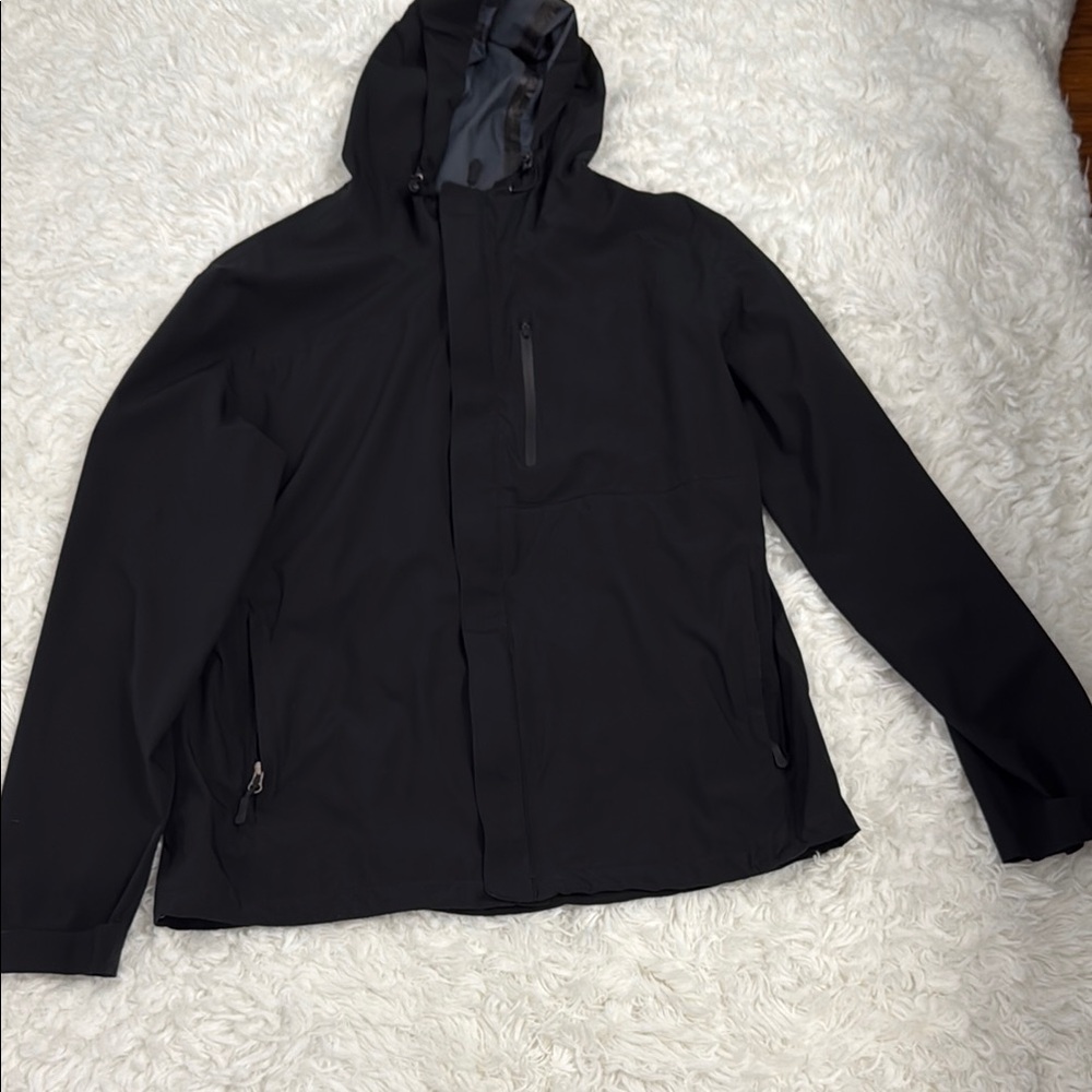 32 Degrees Black Raincoat Essential Outerwear